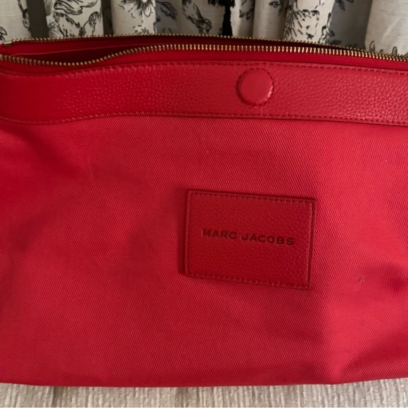 Marc Jacobs The Sack Bag Red Leather Hobo + Matching Zip Pouch - Picture 7 of 13